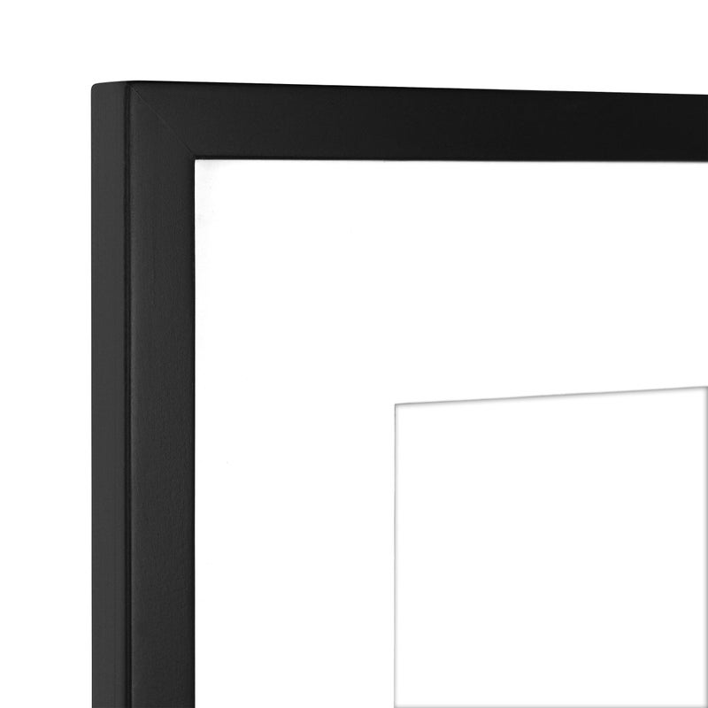 MCS East Village 10x10 Matted Square Picture Frame with 5x5 Photo Display, Black Wall Hanging Frame for Photos & Artwork (4-Pack) - Image 3